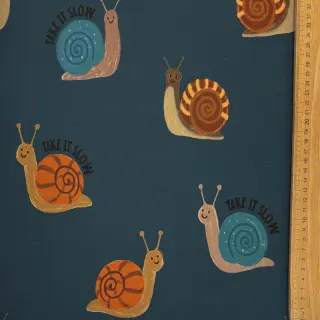 Jerse trening pieptănat Snails petrol digital print