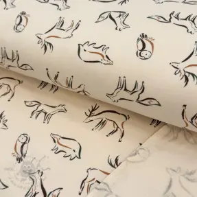 Jerse trening pieptănat SOFT Forest animals SIMPLY NATURAL
