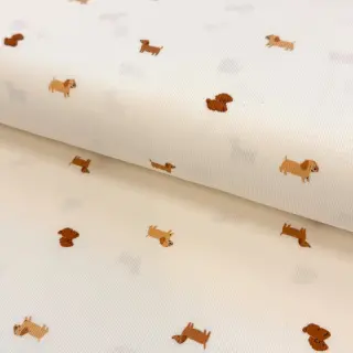 Tricot RIB Dogs off white