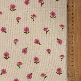 Tricot RIB Flowers SIMPLY NATURAL