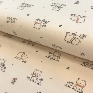 Tricot Forest animals digital print ORGANIC