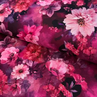 Tricot Flowers Junie pink digital print