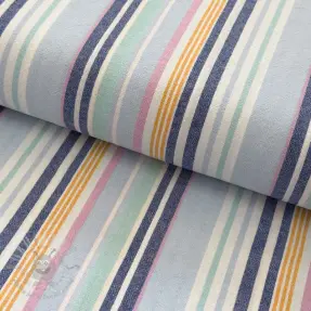 Țesătură din bumbac YARN DYED Sea stripe blue