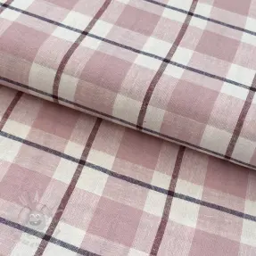 Viscoză cu in YARN DYED Checks Marion old rose