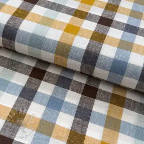 Viscoză cu in YARN DYED Checks brown