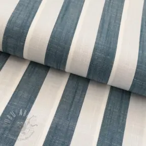 Viscoză YARN DYED Stripes BIG petrol