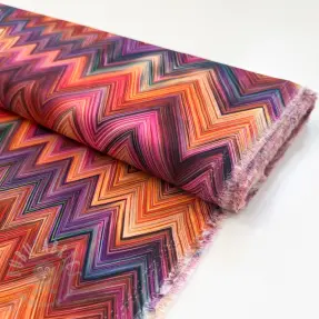 Viscoză RADIANCE ZIGZAG orange digital print