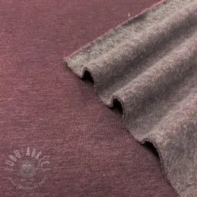 Jerse trening pieptănat JOGGING aubergine melange