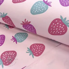 Jerse trening pieptănat JOGGING Strawberries pink