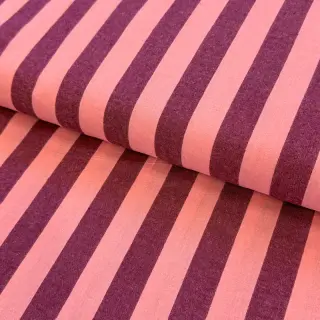 Țesătură din bumbac YARN DYED NOVA Stripe aubergine