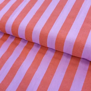 Țesătură din bumbac YARN DYED NOVA Stripe lavender orange