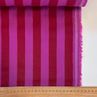 Țesătură din bumbac YARN DYED NOVA Stripe red fuchsia