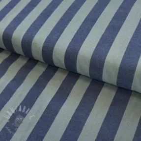 Țesătură din bumbac YARN DYED NOVA Stripe blue green