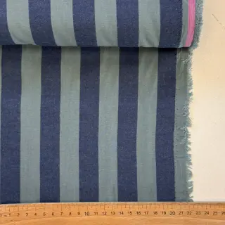 Țesătură din bumbac YARN DYED NOVA Stripe blue green