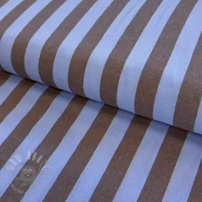 Țesătură din bumbac YARN DYED NOVA Stripe blue brown