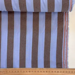 Țesătură din bumbac YARN DYED NOVA Stripe blue brown