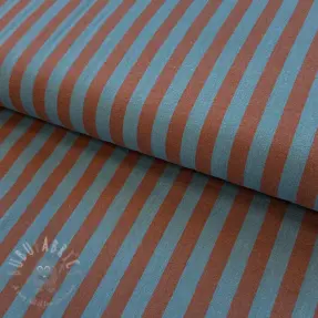 Țesătură din bumbac YARN DYED BIG Stripes brown