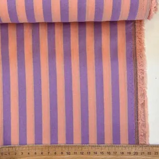 Țesătură din bumbac YARN DYED BIG Stripes peach
