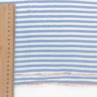 Mușelină YARN DYED Summer stripe blue