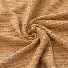Tricot Knitted LIGHT ANGORA CABLY beige