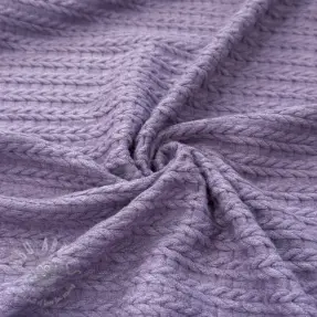 Tricot Knitted LIGHT ANGORA CABLY purple