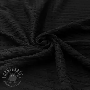 Tricot Knitted LIGHT ANGORA CABLY black