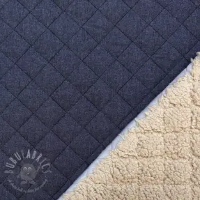 Material textil matlasat DENIM dark blue