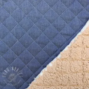 Material textil matlasat DENIM blue