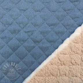 Material textil matlasat DENIM light blue