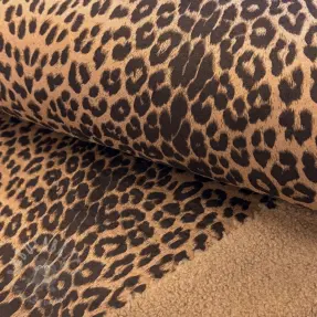 Stofă palton TEDDY SUEDE Panther LEO light brown