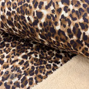 Stofă palton TEDDY SUEDE Panther LEO cognac