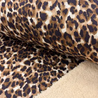Stofă palton TEDDY SUEDE Panther LEO cognac