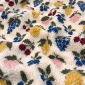 Stofă palton TEDDY JACQUARD Pretty mix design E