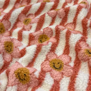 Stofă palton TEDDY JACQUARD Pretty mix design D