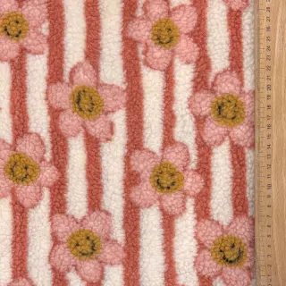 Stofă palton TEDDY JACQUARD Pretty mix design D