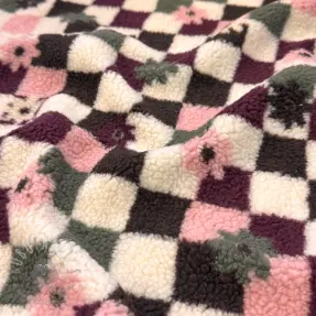 Stofă palton TEDDY JACQUARD Pretty mix design C