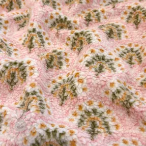Stofă palton TEDDY JACQUARD Pretty mix design A