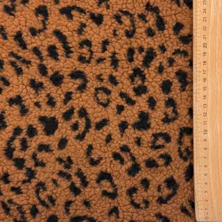 Stofă palton TEDDY Panther love brown