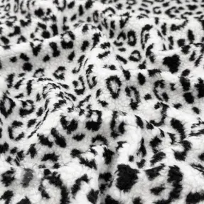 Stofă palton TEDDY Panther love off white