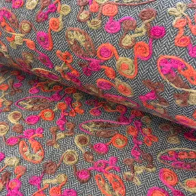 Stofă palton WOOL Retro