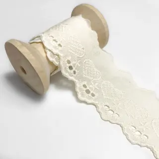 Dantelă Heart off white