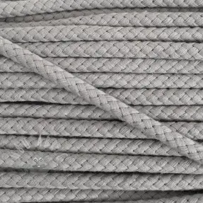 Șnur din bumbac 8 mm light grey
