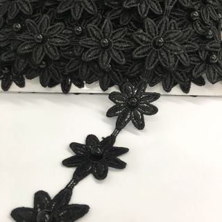 Dantelă Bloom black