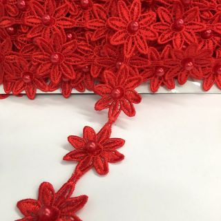 Dantelă Bloom red