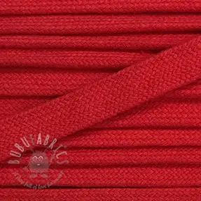Șnur plat din bumbac 13 mm red