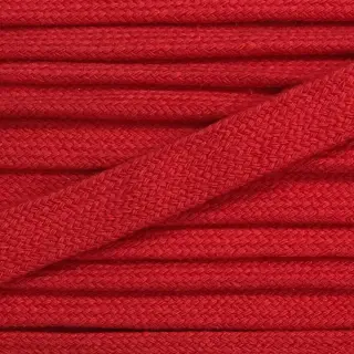 Șnur plat din bumbac 13 mm red