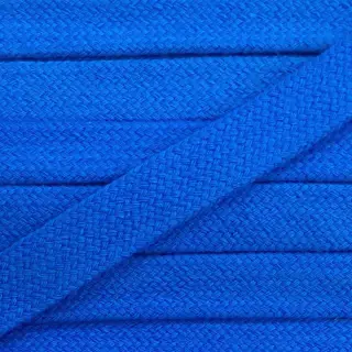 Șnur plat din bumbac 13 mm blue