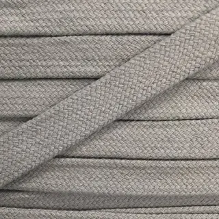 Șnur plat din bumbac 13 mm light grey