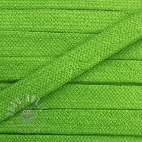 Șnur plat din bumbac 13 mm green