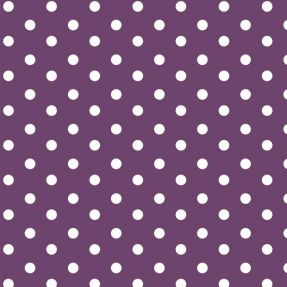 Țesătură din bumbac Dots purple